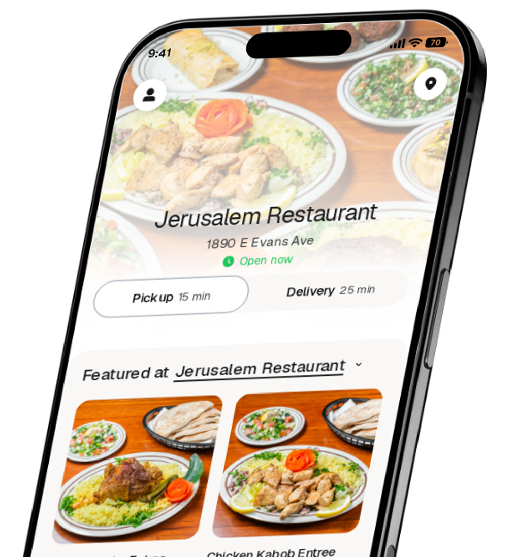 Jerusalem Restaurant app preview
